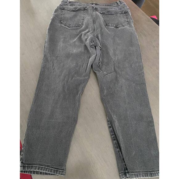 Vintage Just My Size Women's Size 20W/29 Faded Black Mom Jeans Stretch - Picture 2 of 5